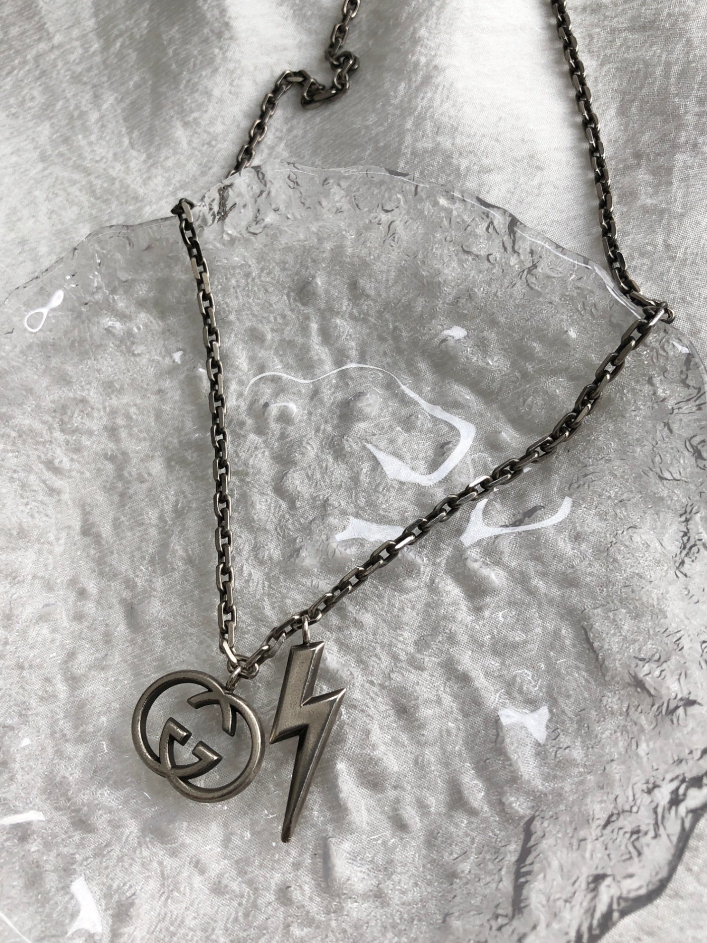 GUCCI GG SILVER925 Necklace Silver Vintage b87wbj