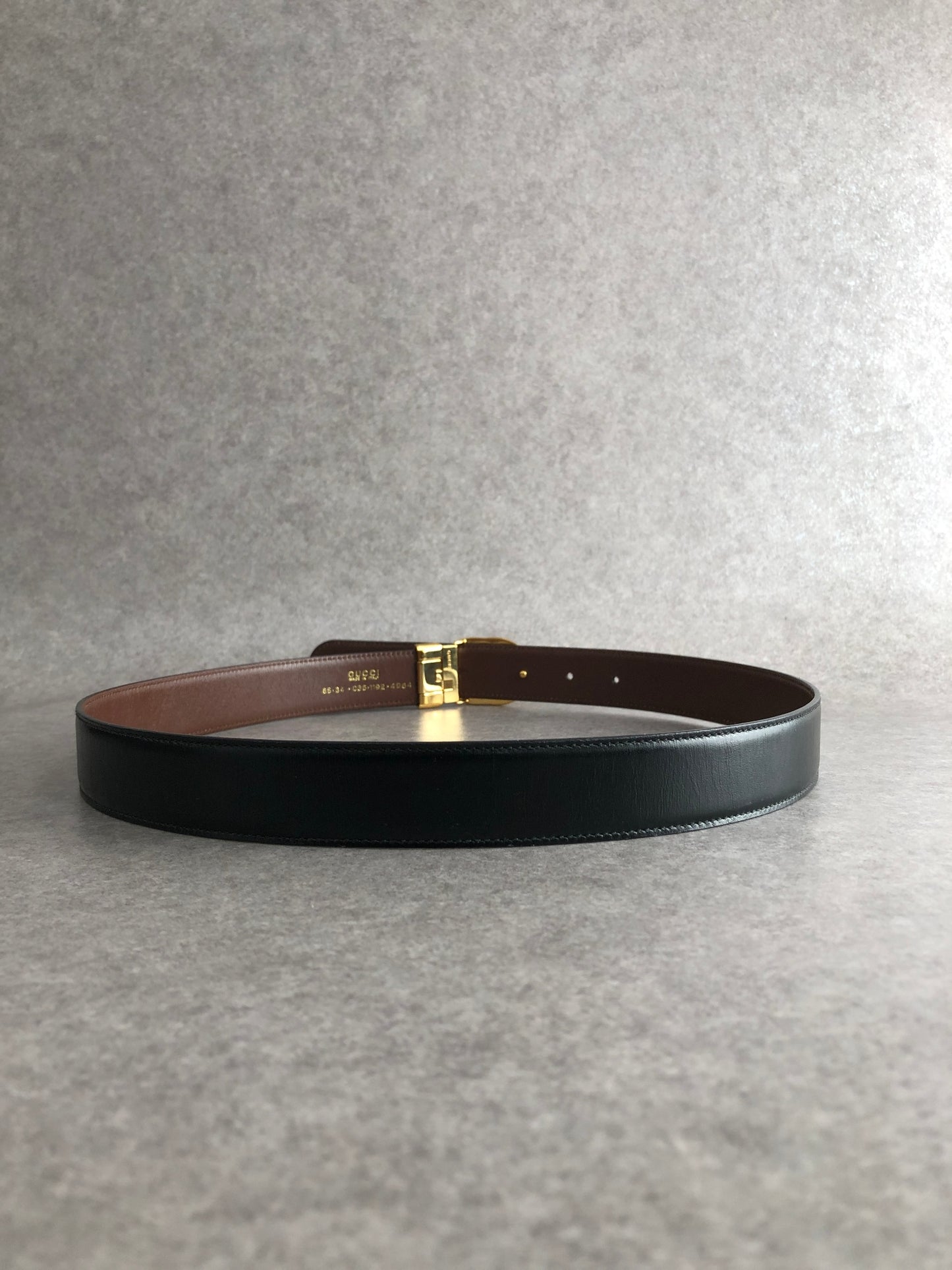 GUCCI GG Belt Black 036 1192 4964 Vintage u5arka
