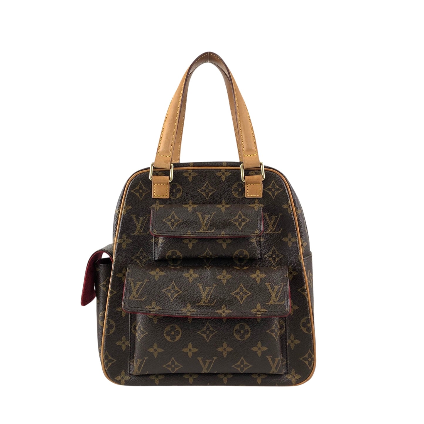LOUIS VUITTON Monogram Handbag Brown M51161 Vintage vzg5g4