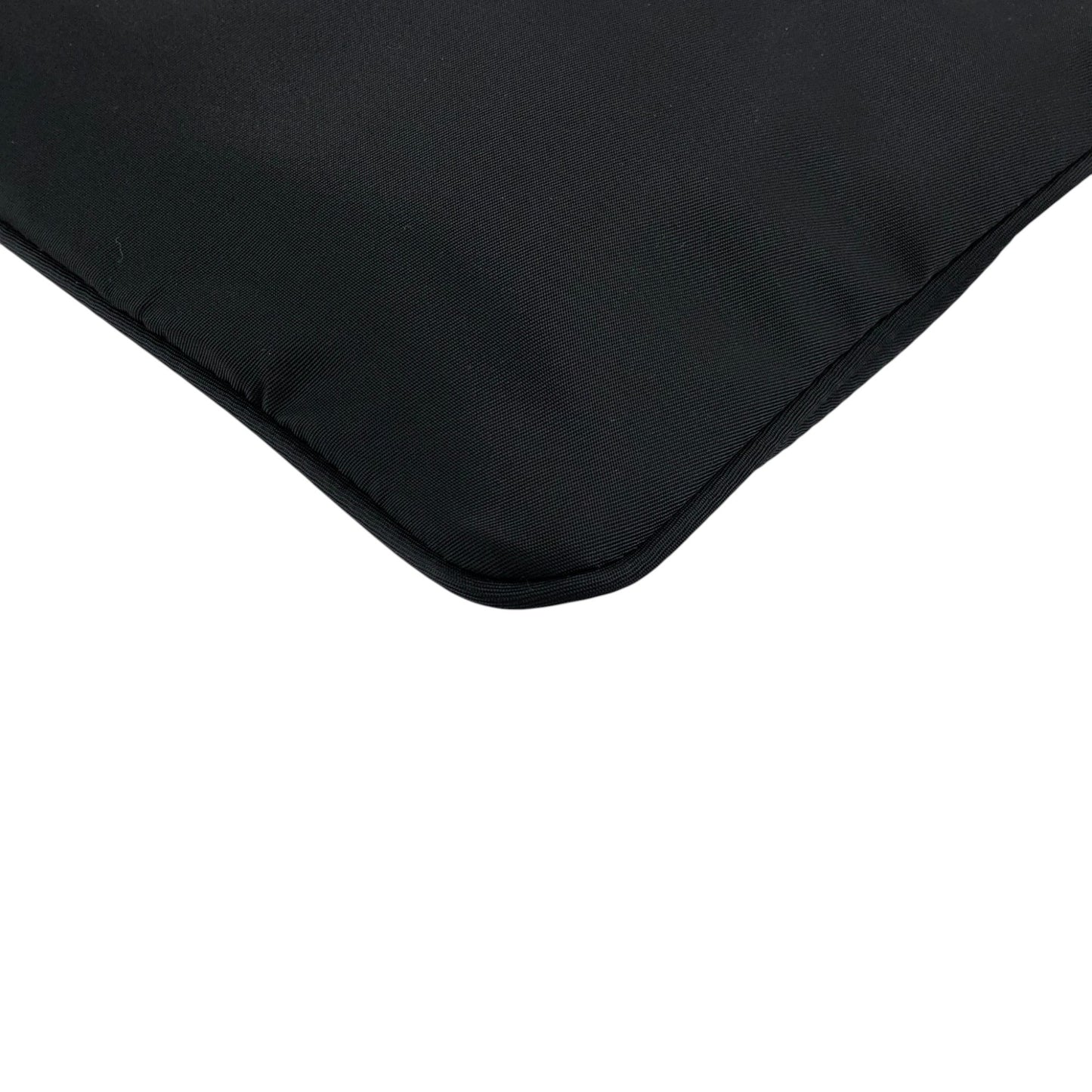 PRADA Tessuto Triangle Logo Handbag  Pouch Black Vintage wc2wgs