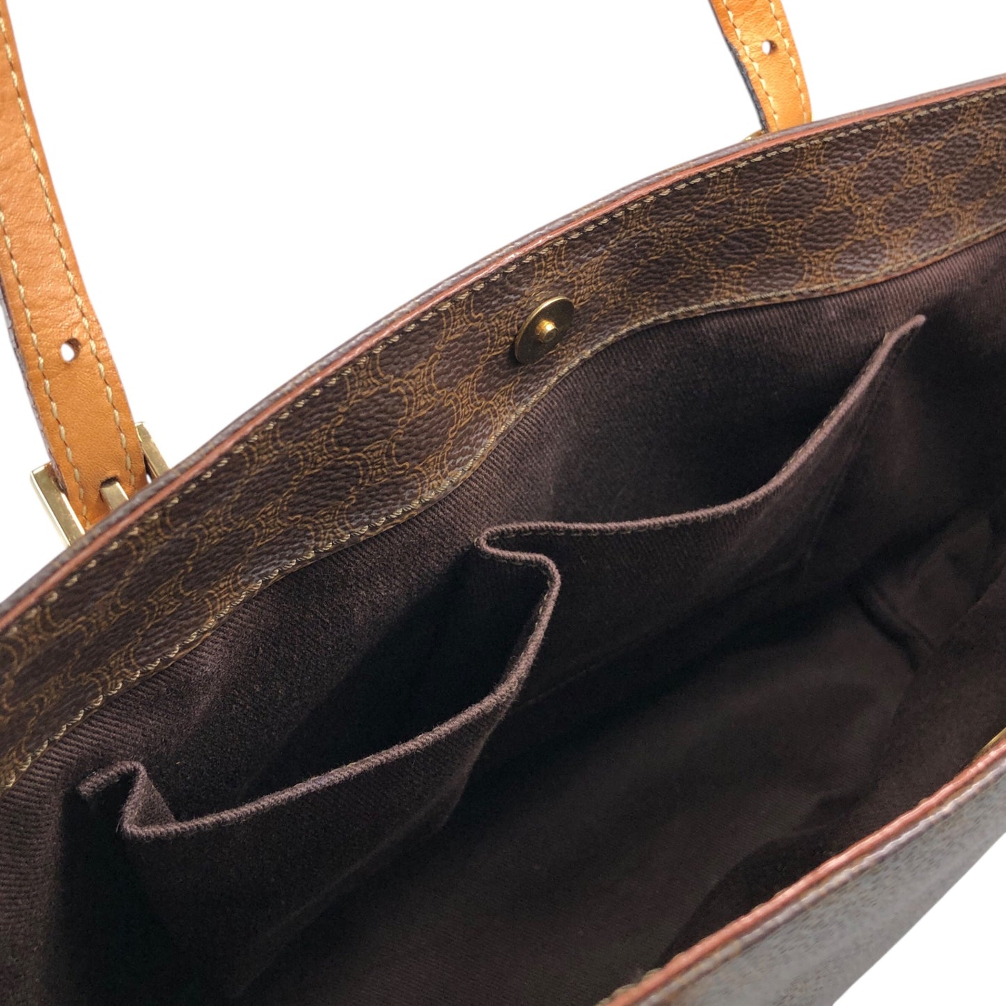 CELINE Macadam Totebag Brown Vintage z8cjjc