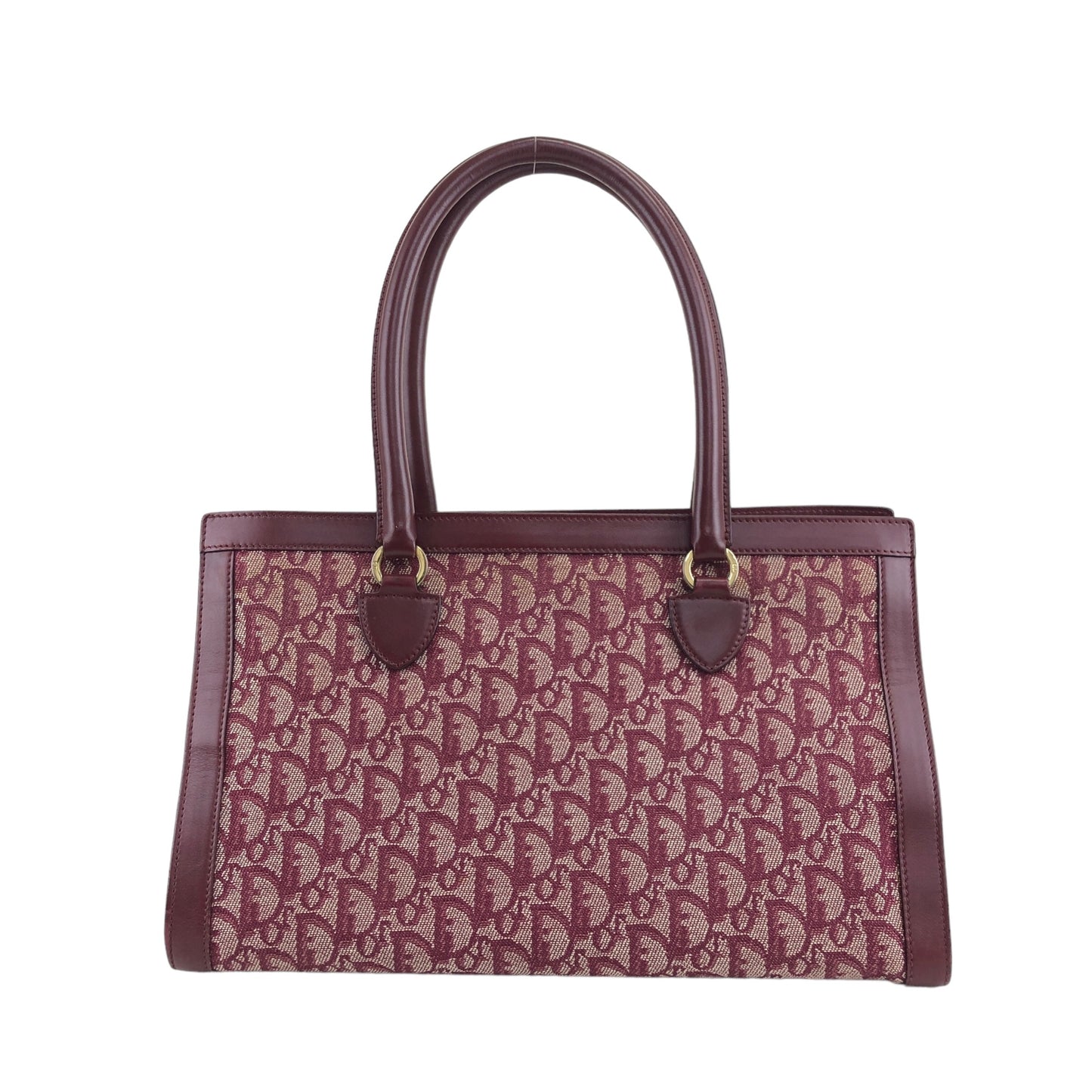 Christian Dior Trotter Handbag Bordeaux Vintage 2phza4