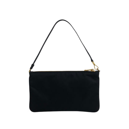 PRADA Logo Shoulder bag Black Vintage w5h4j5
