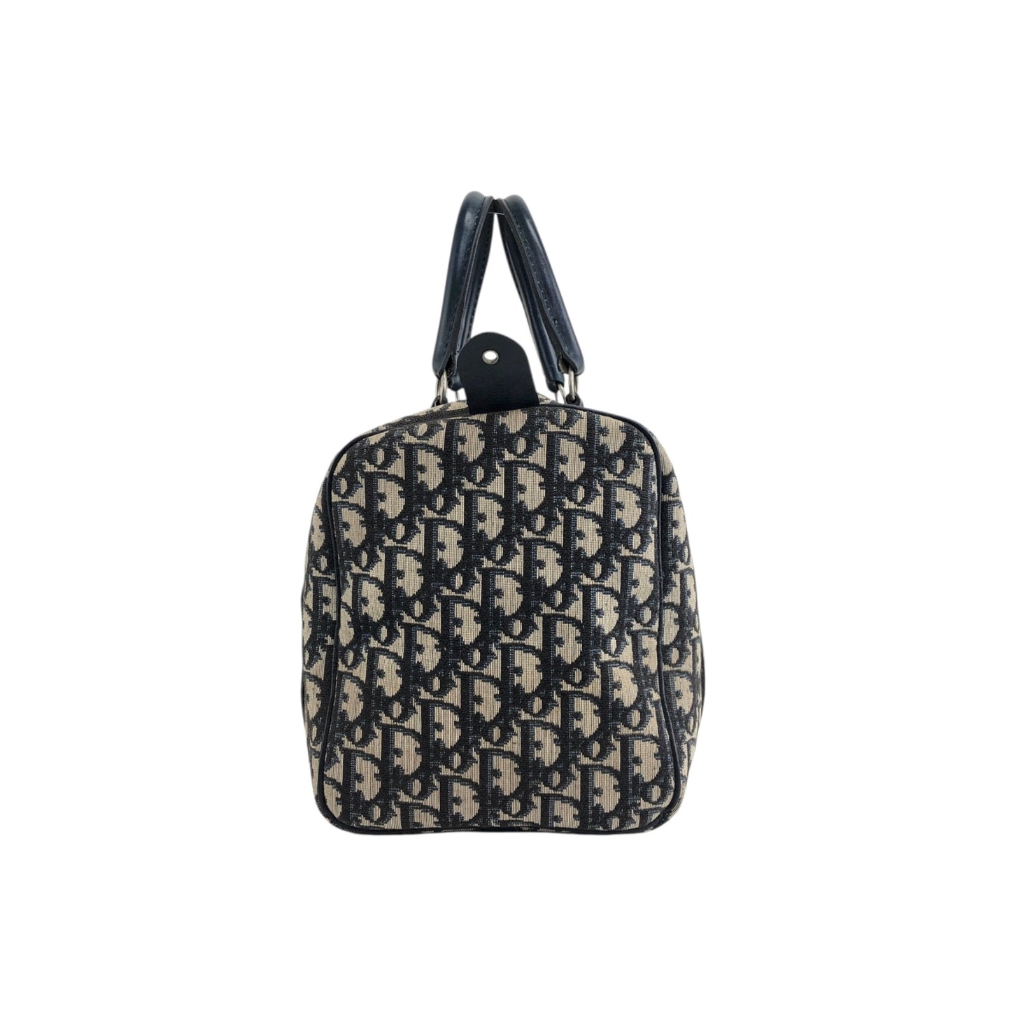 Christian Dior Trotter Handbag Boston bag Navy Vintage fw6xn6