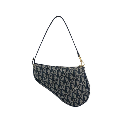 Christian Dior Trotter Shoulder bag Navy Vintage vtyw8k
