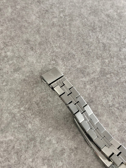 Yves Saint Laurent YSL Logo Watch Silver×Blue 5421-H13855Y Vintage r2mjrn