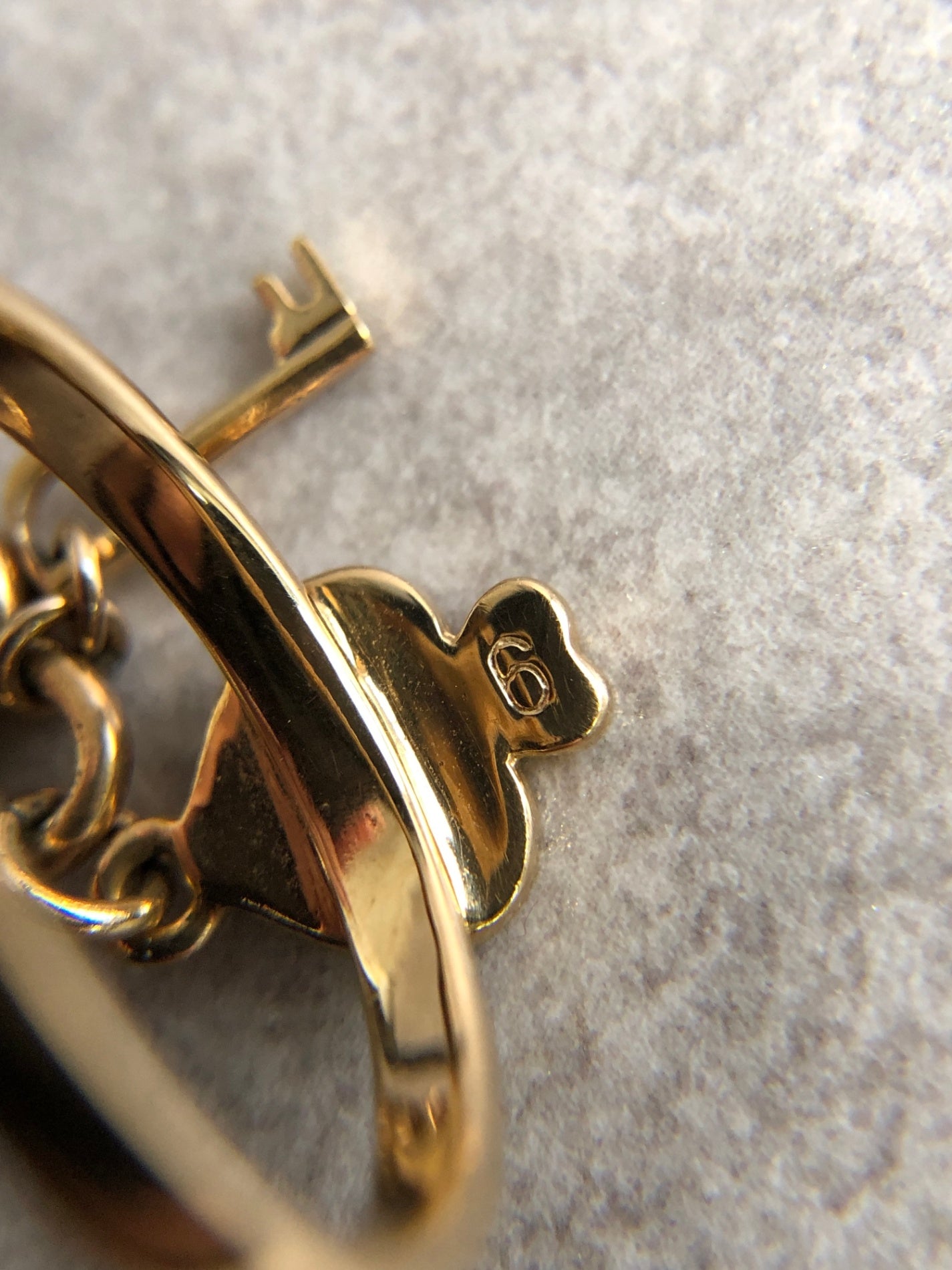 Christian Dior Heart Motif  Ring Gold Vintage 6kjsx4