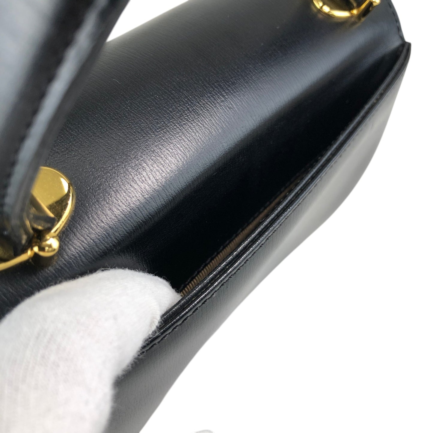 GIVENCHY Top Handle Handbag Black Vintage 8gf8y4