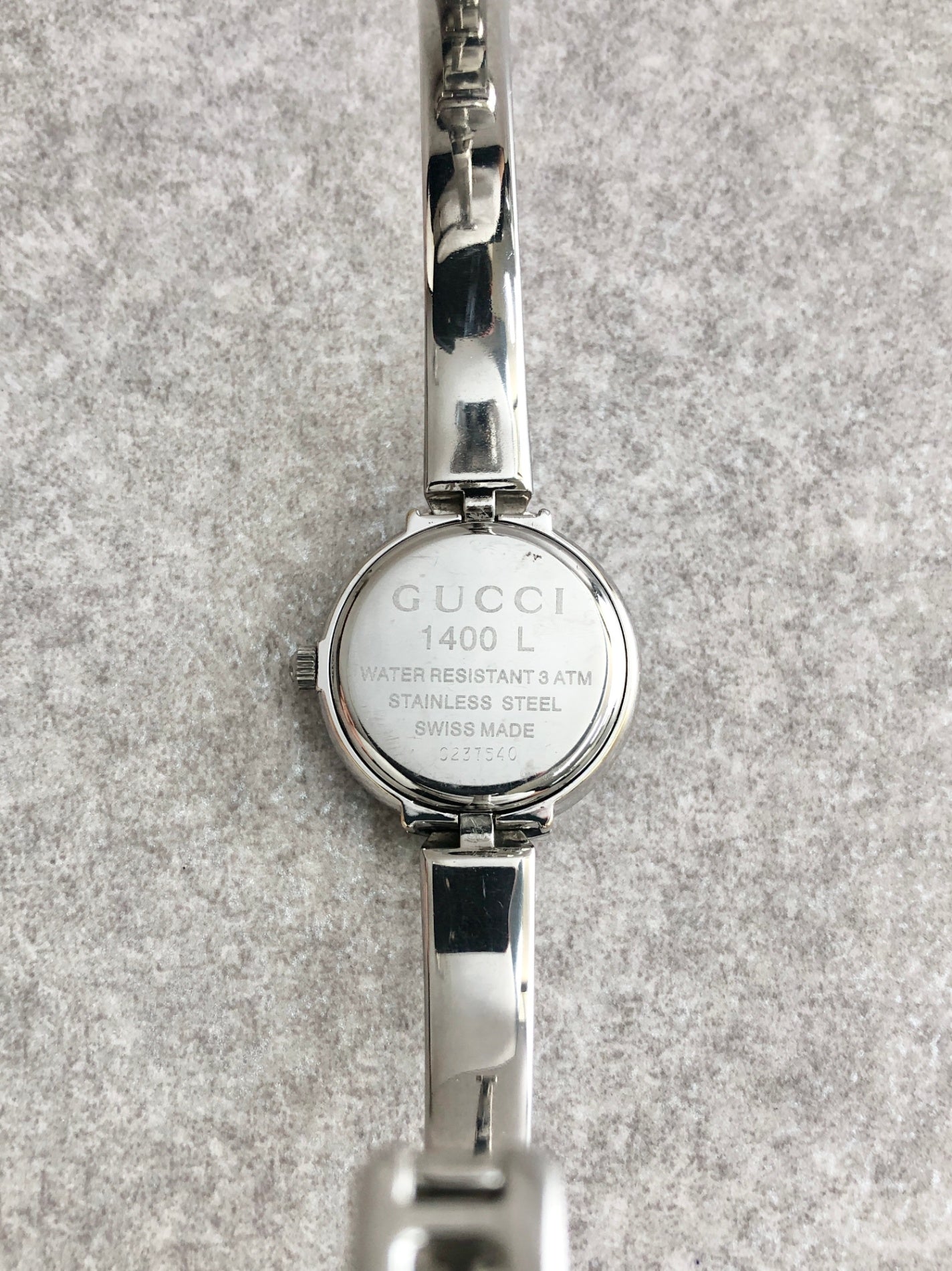 GUCCI Watch Silver 1400L Vintage dzeg23
