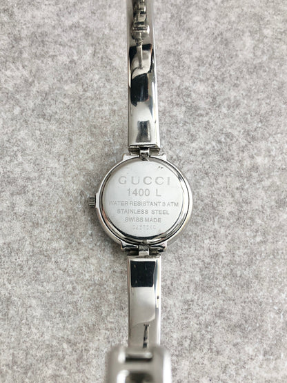 GUCCI Watch Silver 1400L Vintage dzeg23
