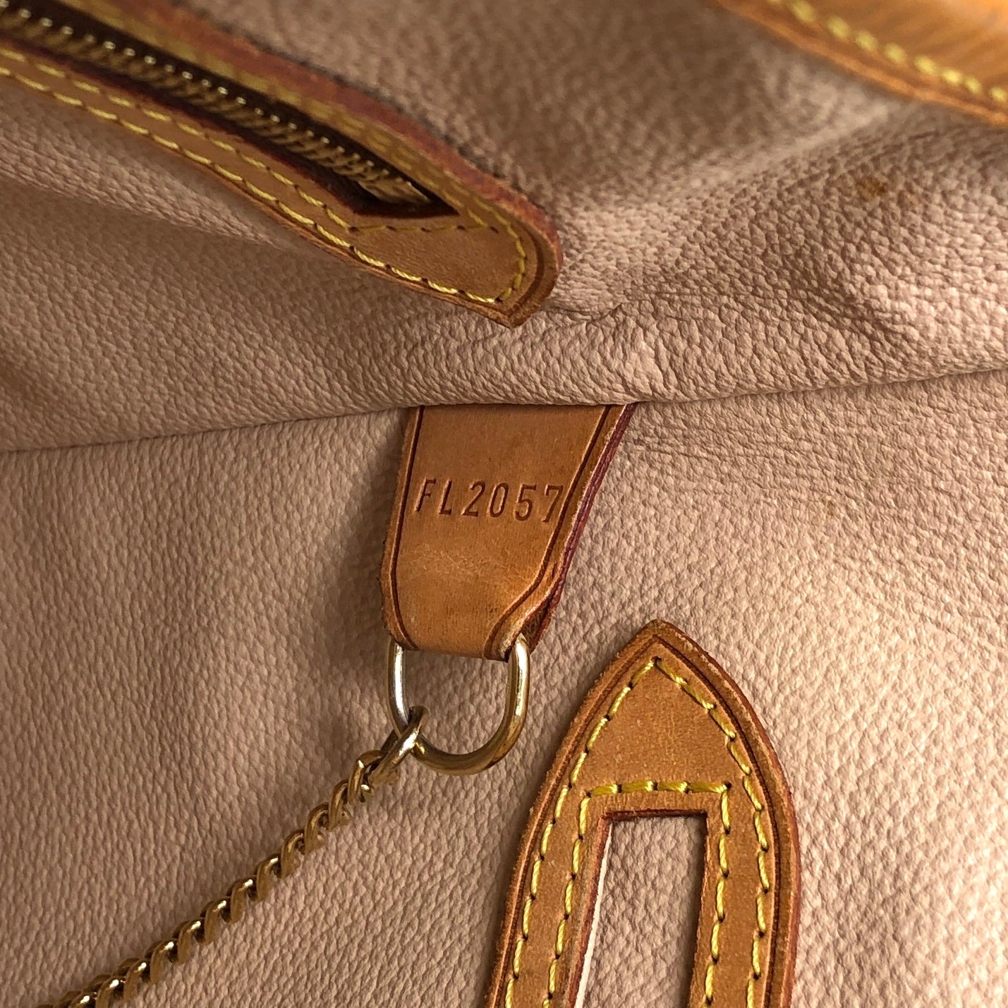 LOUIS VUITTON Monogram Handbag Brown M42238 Vintage wxysxm