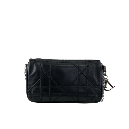 Christian Dior Cannage Charm Chain Shoulder bag Black Vintage cpsaii
