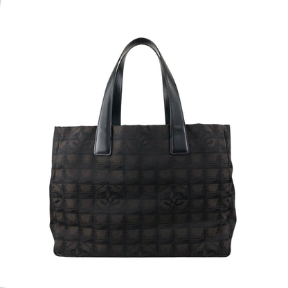 CHANEL New Travel Line Totebag Brown Vintage fxv5jr