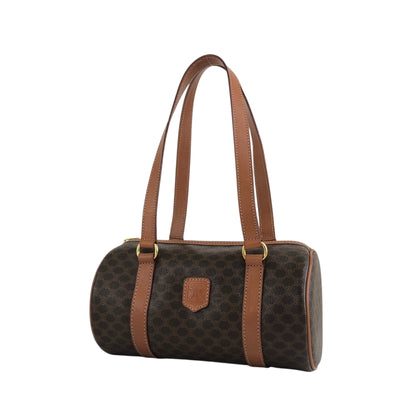 CELINE Macadam Blason Handbag Brown Vintage vkp6jp
