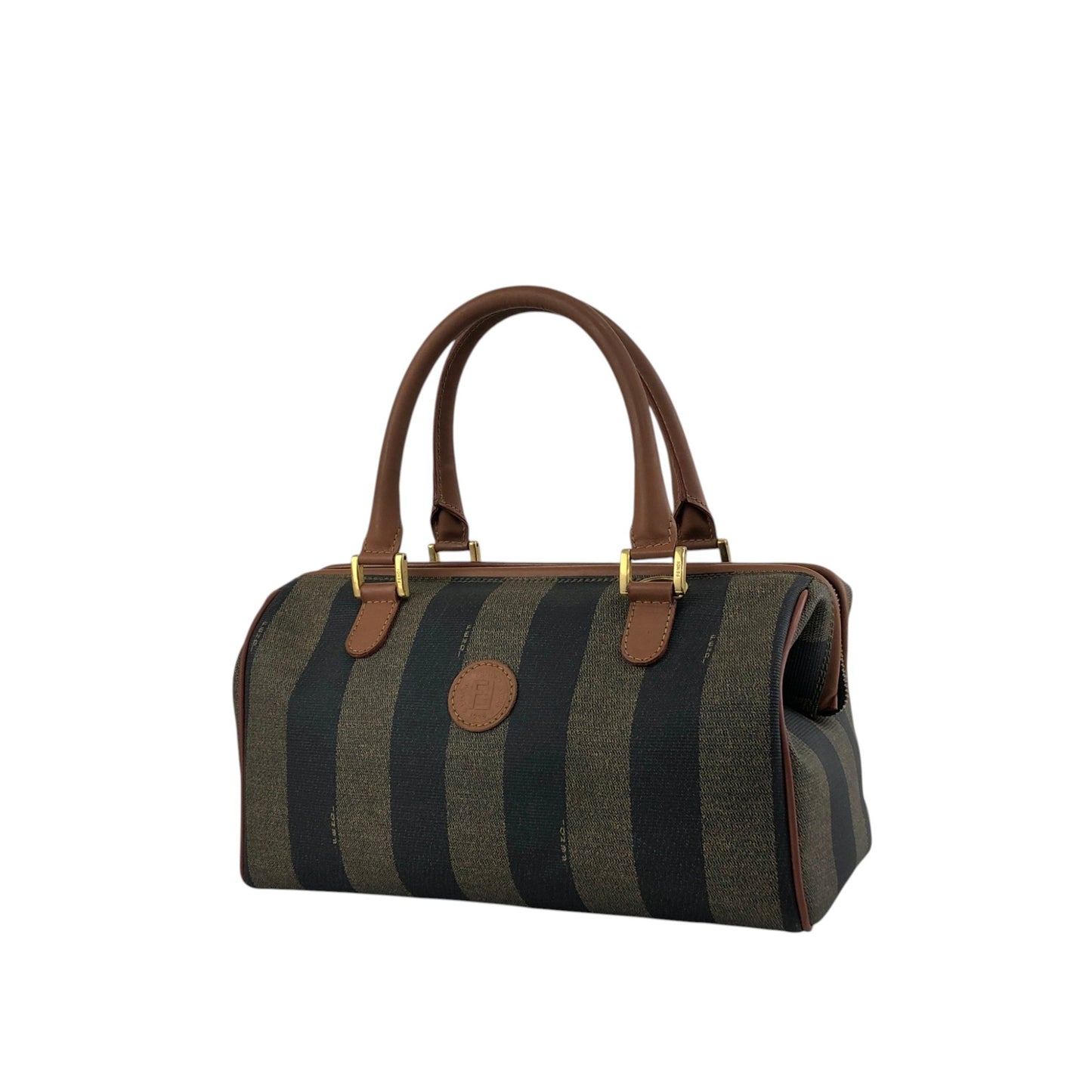 FENDI Pecan Logo Two-way Handbag Shoulder bag Brown Vintage sudkyw