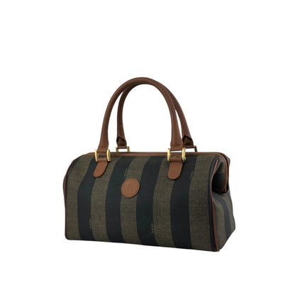 FENDI Pecan Logo Two-way Handbag Shoulder bag Brown Vintage sudkyw