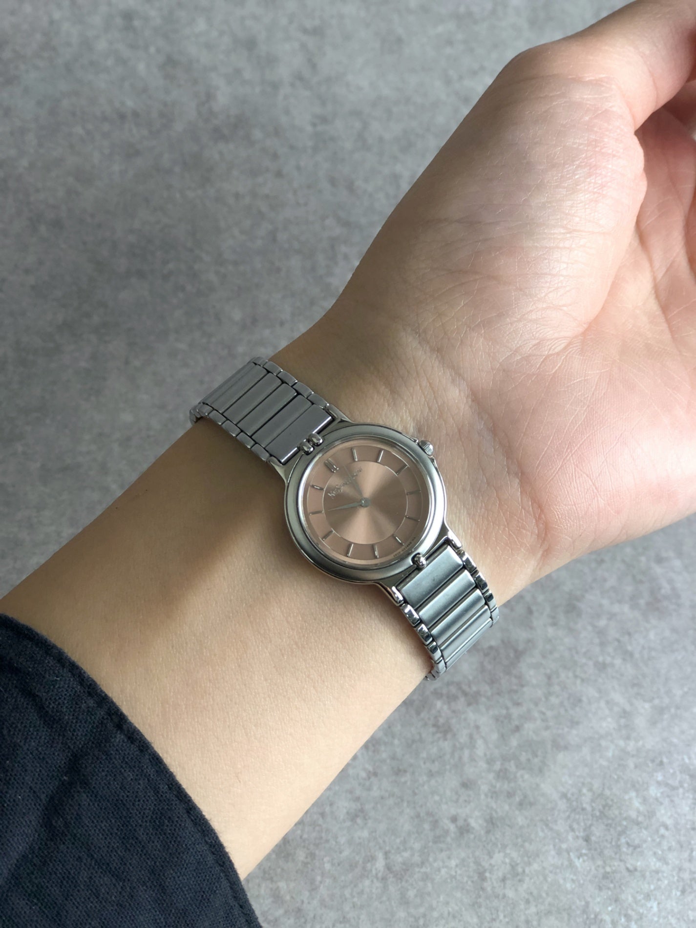 【イヴサンローラン　レディースウォッチ】2200-H19977型クォーツ Yves Saint Laurent Quartz Watch Silver×Gold 2200-H19977 TA Vintage