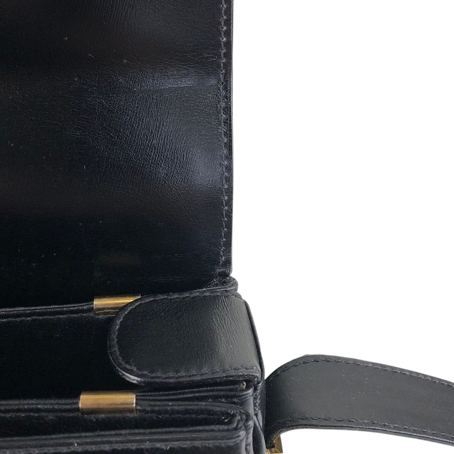 CELINE Blason Shoulder bag Black Vintage ad7eeu