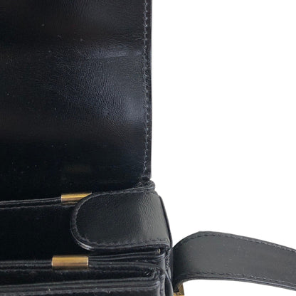CELINE Blason Shoulder bag Black Vintage ad7eeu
