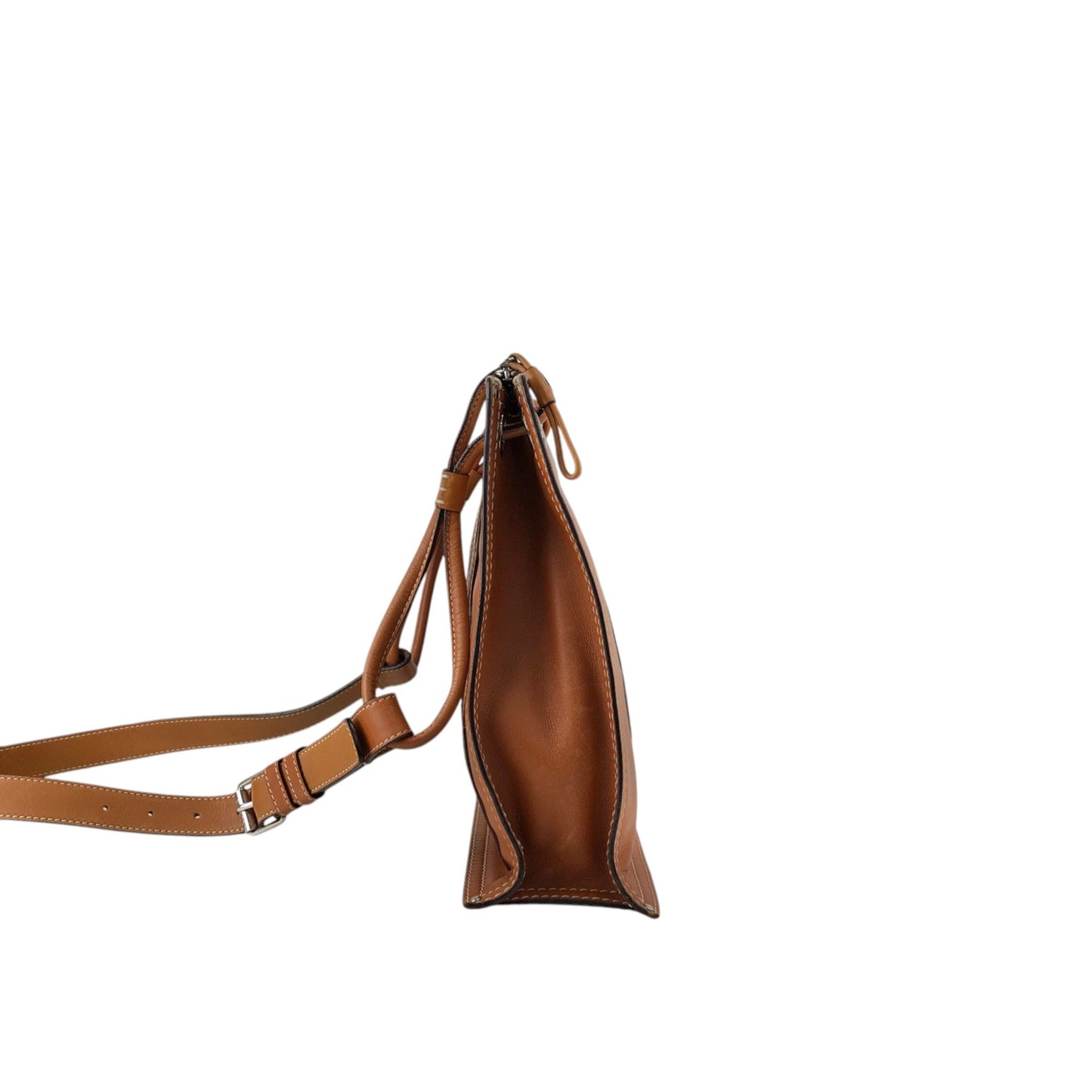 LOEWE Anagram Logo Shoulder bag Brown Vintage zn7dze