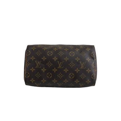 LOUIS VUITTON Monogram Small Boston bag Handbag Brown Vintage 232hgi