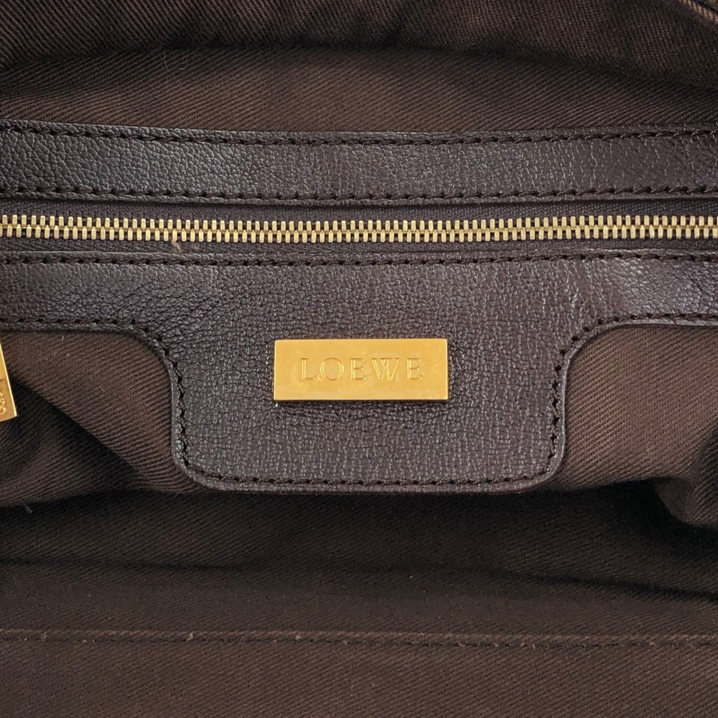 LOEWE Amazona28 Anagram Two-way Small Boston bag Shoulder bag Brown Vintage zey847