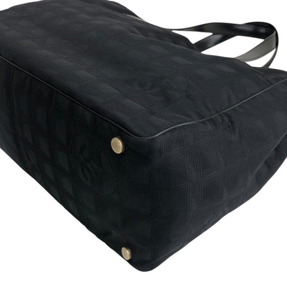 CHANEL New Travel Line Totebag Black Vintage deknxn