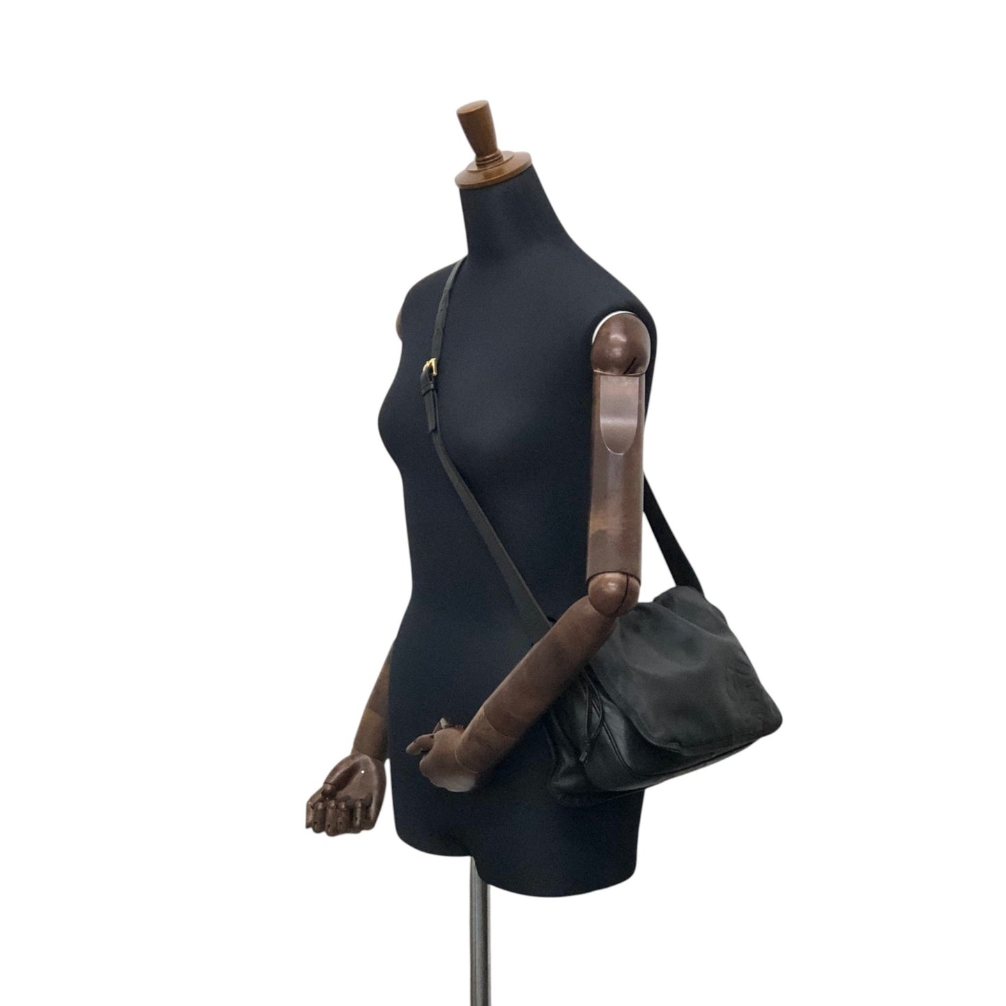 LOEWE Anagram Shoulder bag Black Vintage cdbjnf