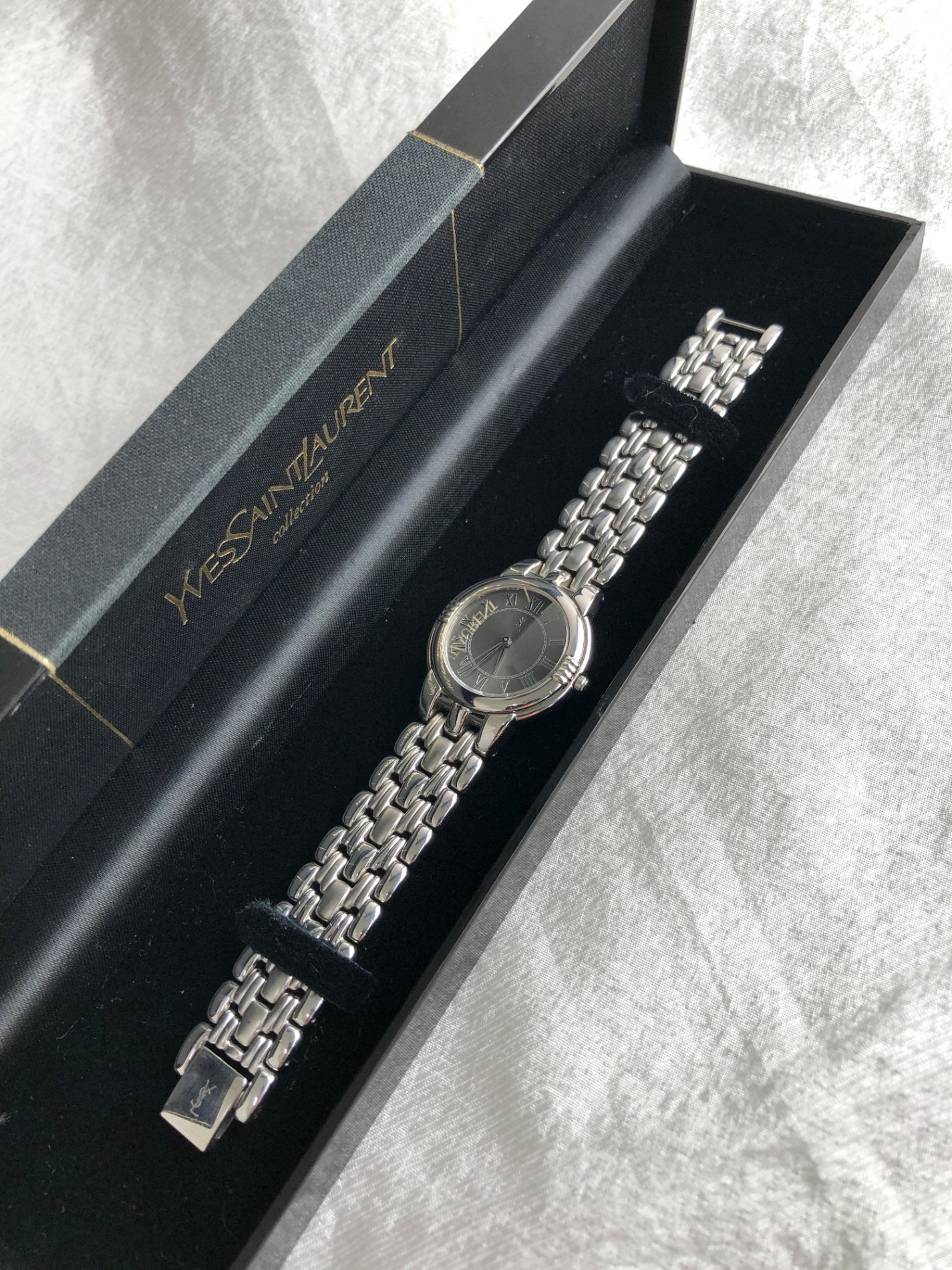 Yves Saint Laurent Quartz Watch Silver Vintage zhgbeb