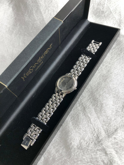 Yves Saint Laurent Quartz Watch Silver Vintage zhgbeb