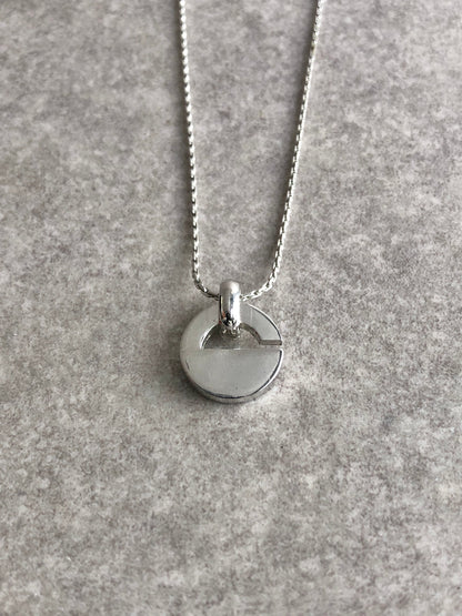 Christian Dior Logo Motif Necklace Silver Vintage vcvei6