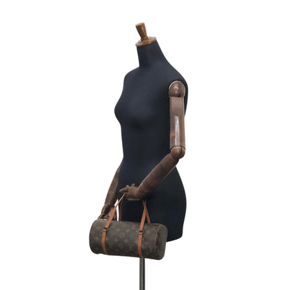 LOUIS VUITTON Monogram Handbag Brown M51386 Vintage v8pnbm