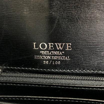 LOEWE Logo Shoulder bag Black Vintage sy8ch6