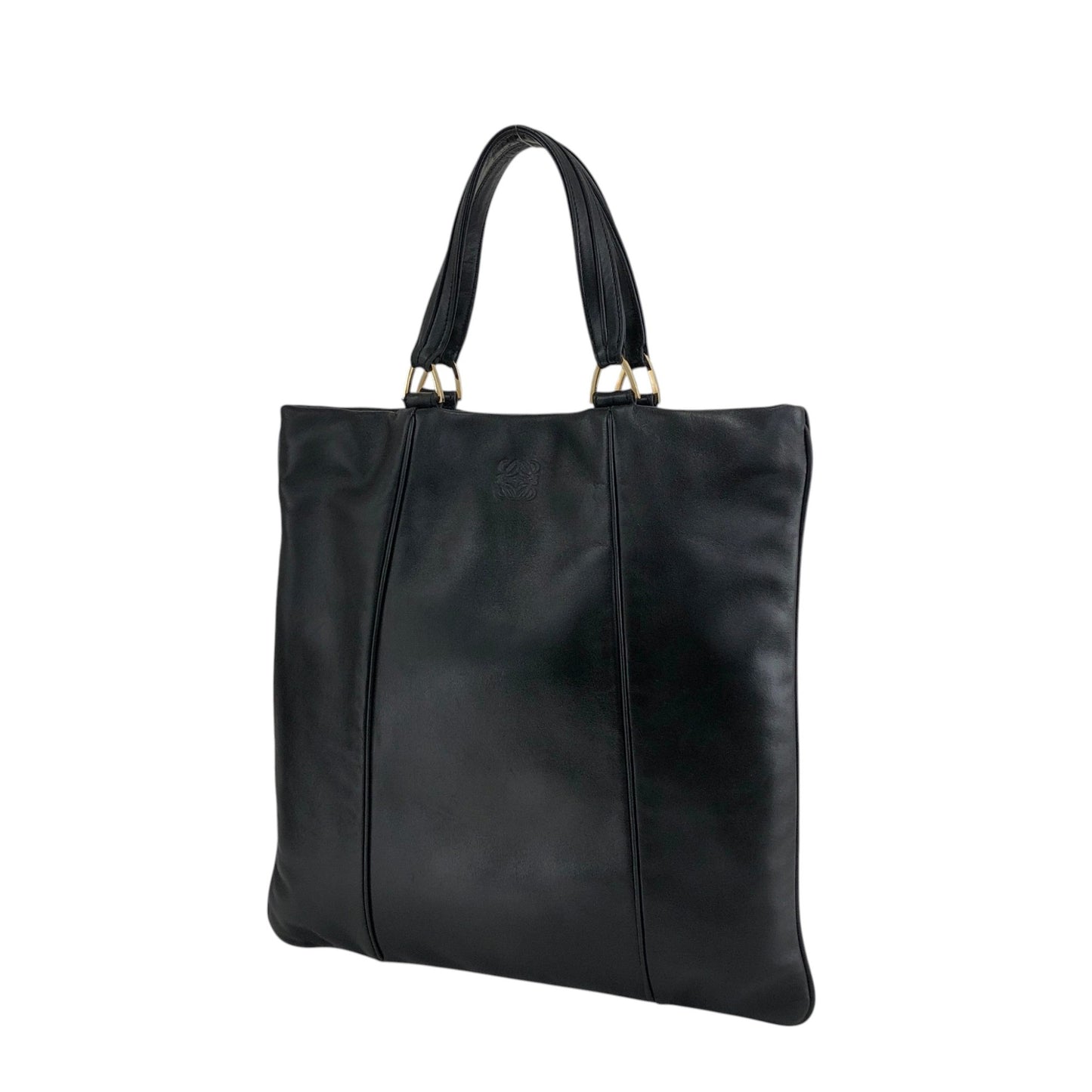 LOEWE Anagram Handbag Totebag Black Vintage wh5jjz