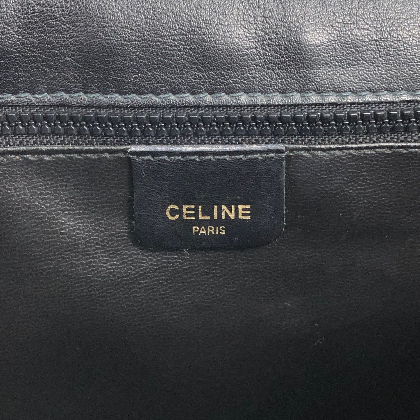 CELINE Blason Flap Shoulder bag Black Vintage xtipur