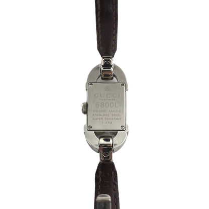 GUCCI Horse Bit 6800L Quartz Watch Brown Vintage tt6fv3