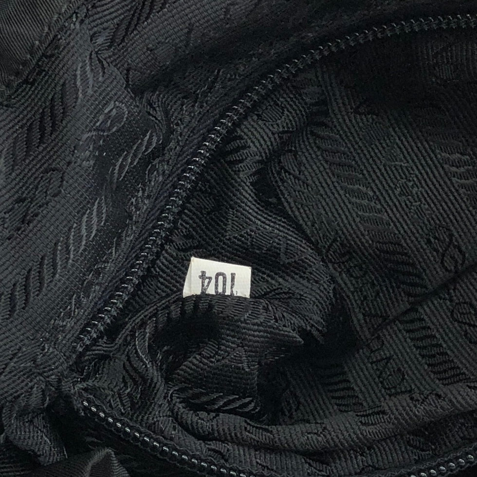 PRADA Triangle Logo Backpack Black Vintage wedjpt