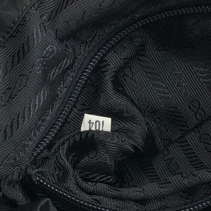 PRADA Triangle Logo Backpack Black Vintage wedjpt