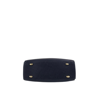 CELINE Gancini Shoulder bag Navy Vintage hf7v5f