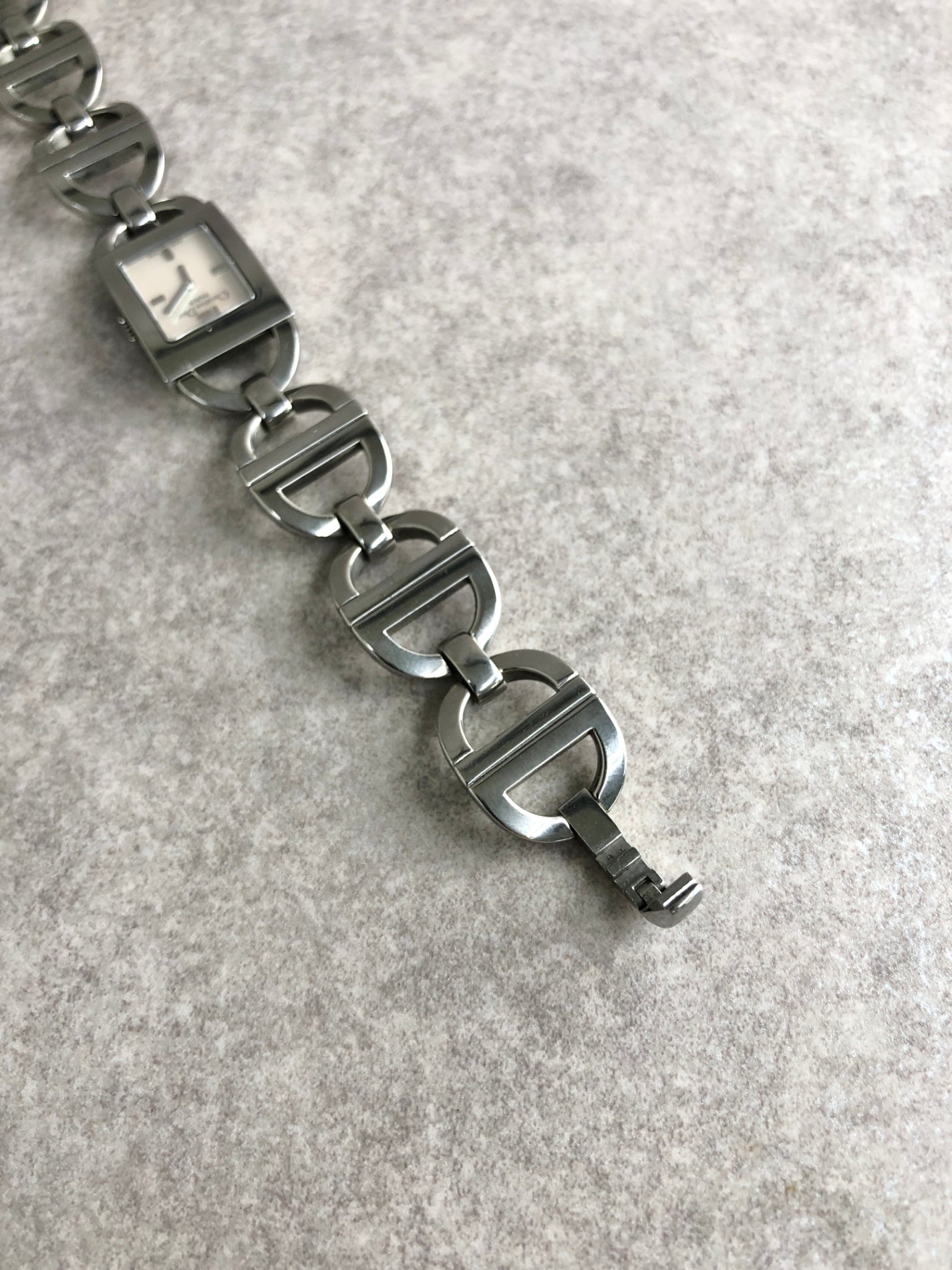 Christian Dior Quartz Watch Silver Vintage cua7kz