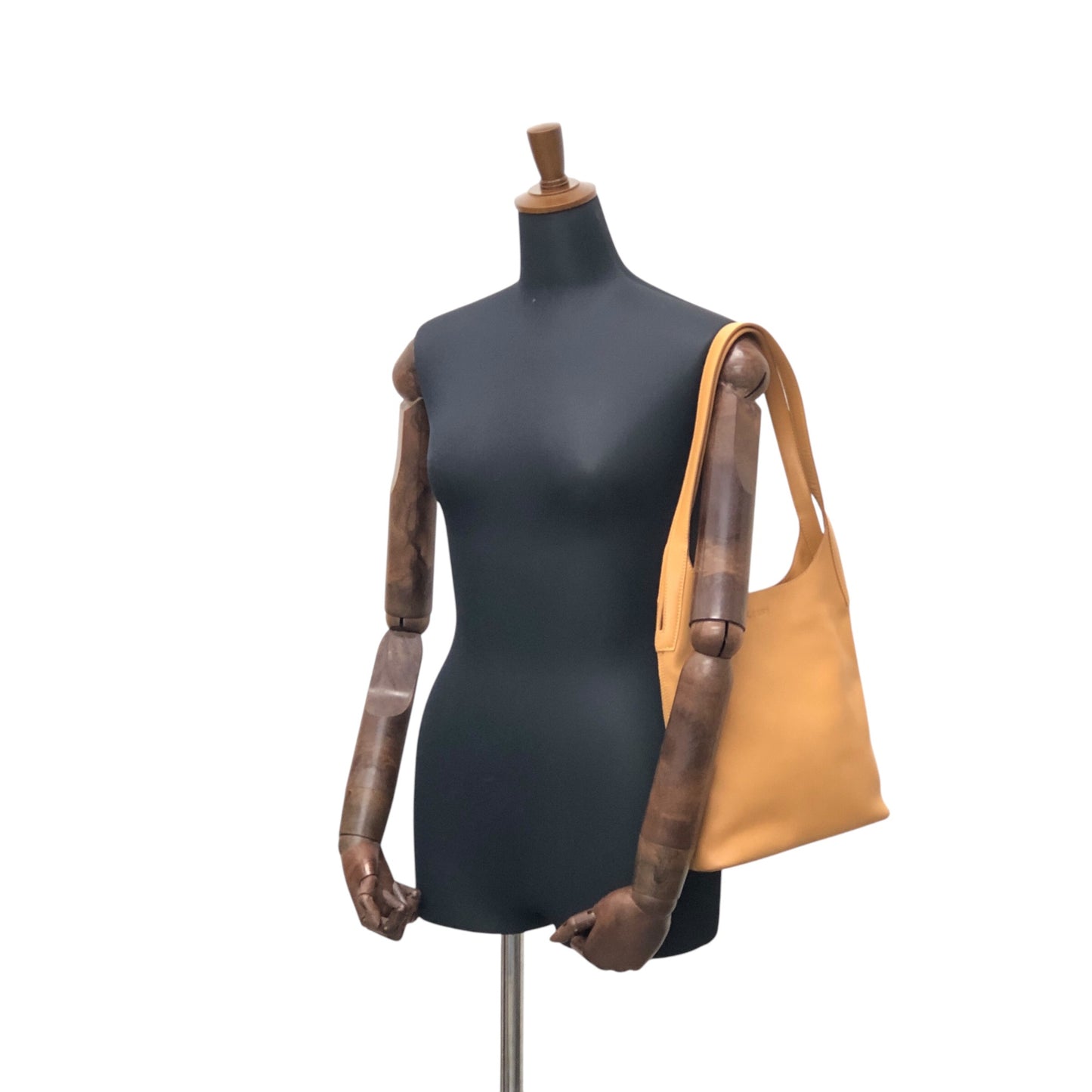 LOEWE Logo Embossed Shoulder bag Brown Vintage r7ivdg