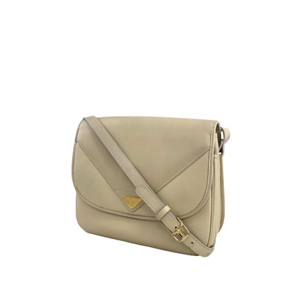 Yves Saint Laurent YSL 標誌單肩包白色復古 27p47c