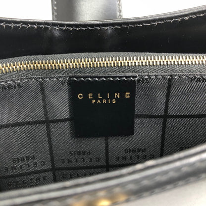 CELINE Gancini Shoulder bag Black Vintage ucswkg