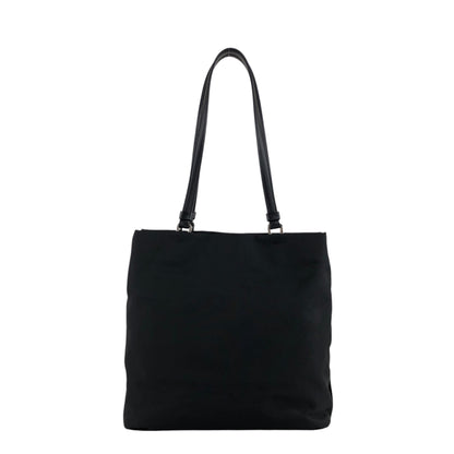 PRADA Tessuto Triangle Logo Totebag Black Vintage x4un45