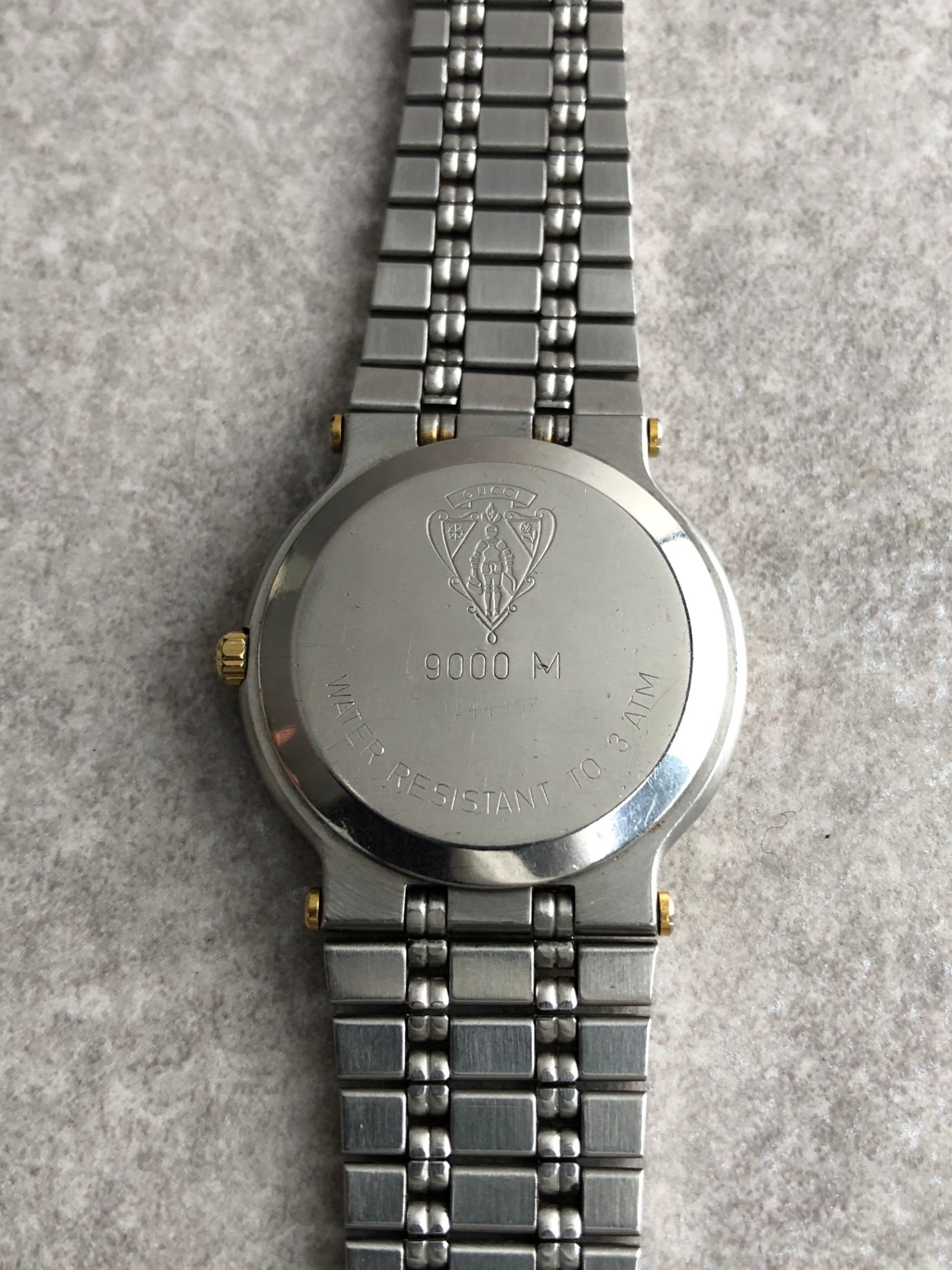 GUCCI Watch Silver×Gold 9000M Vintage jimw2d – VintageShop solo