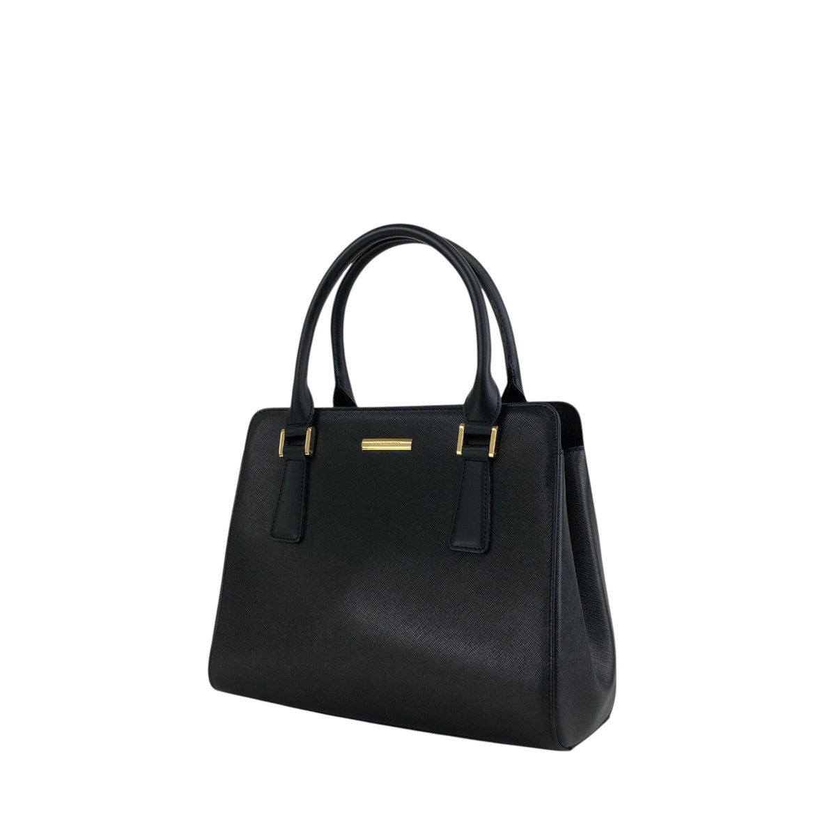 BURBERRY Logo Handbag Black Vintage imtu4e