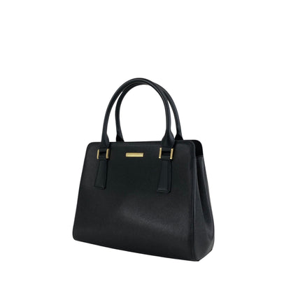 BURBERRY Logo Handbag Black Vintage imtu4e