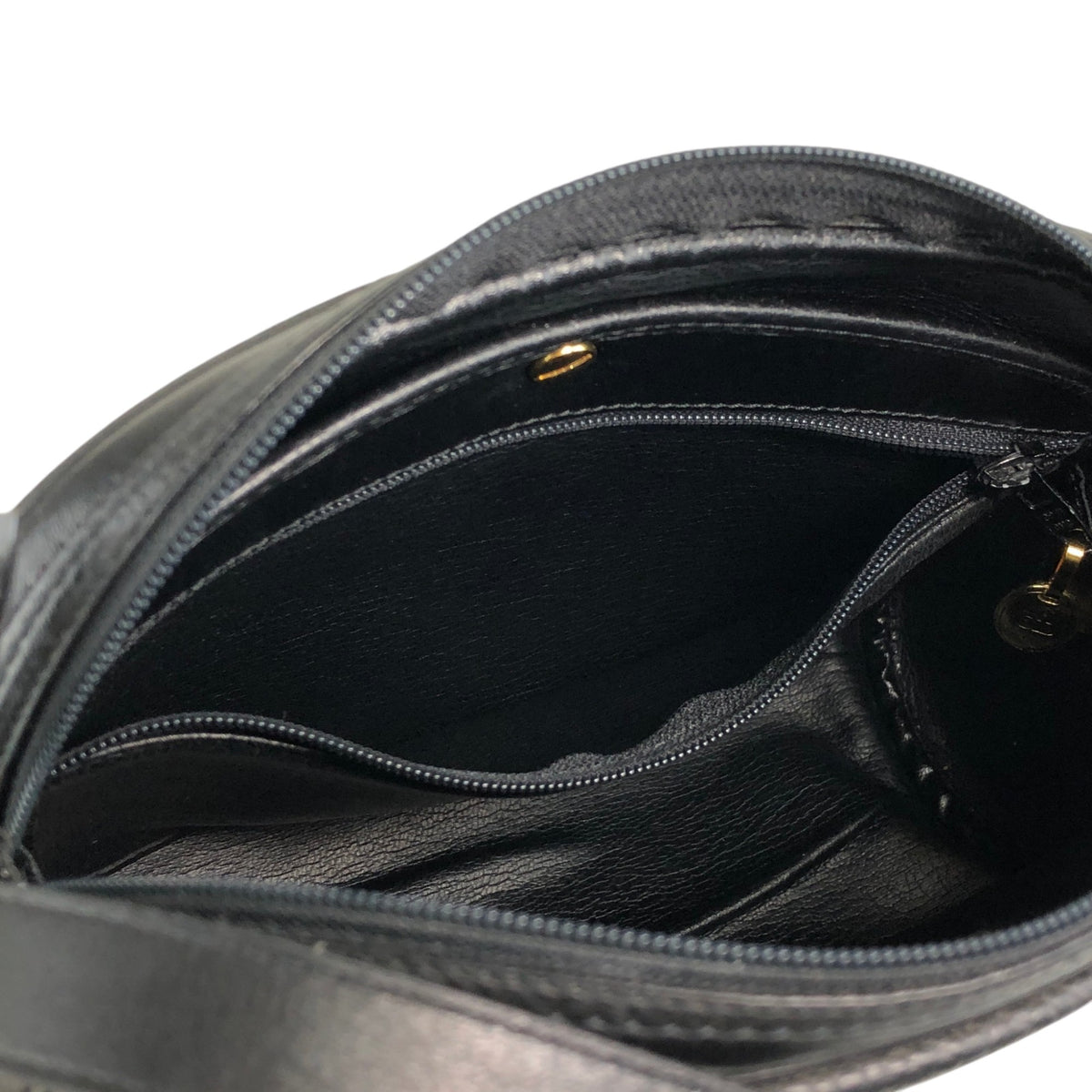 Christian Dior CD Logo Shoulder bag Black Vintage uh6gdz