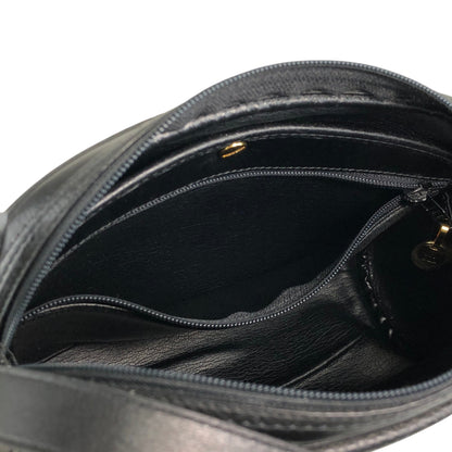 Christian Dior CD Logo Shoulder bag Black Vintage uh6gdz