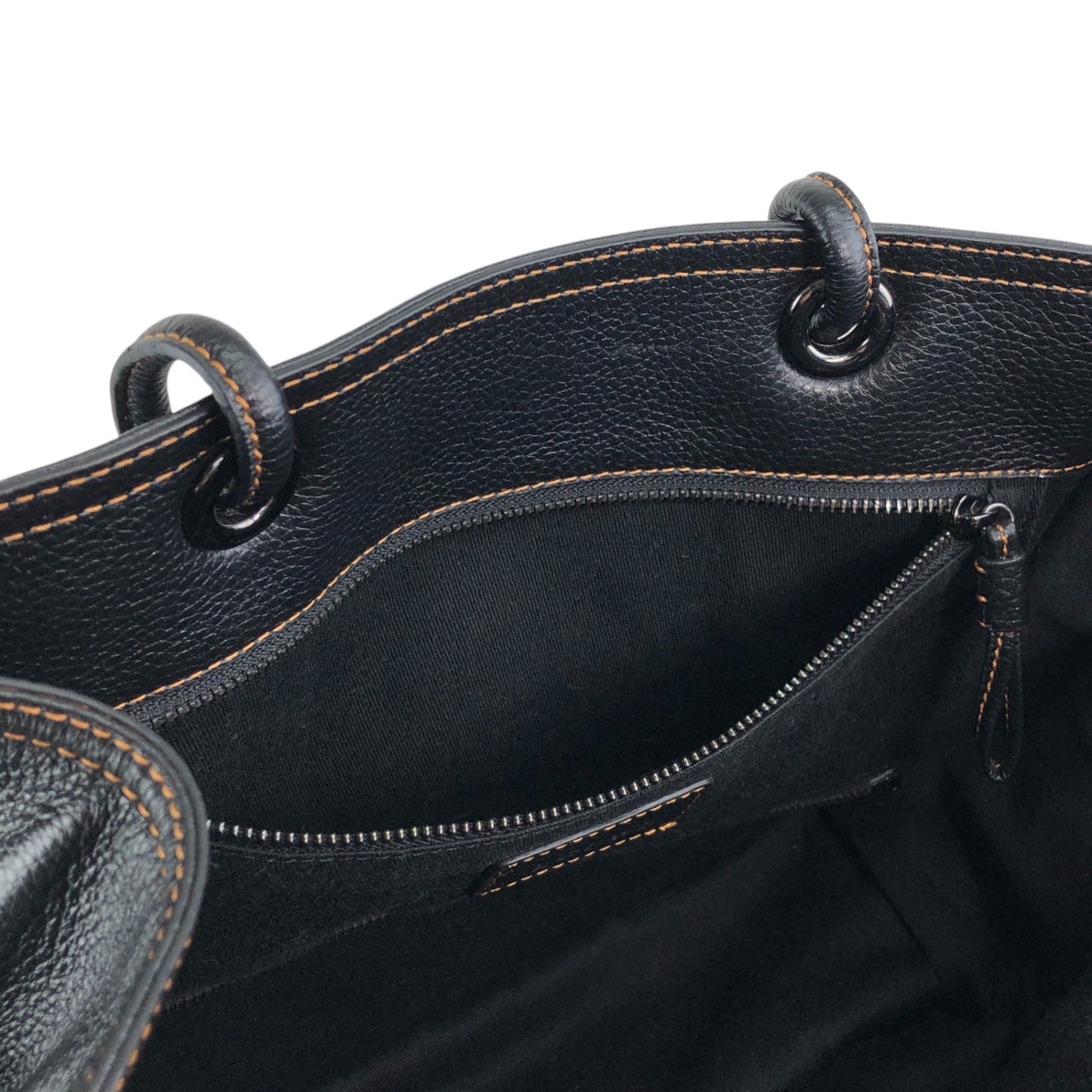 LOEWE Anagram Side Pocket Handbag Black Vintage ivzdgh